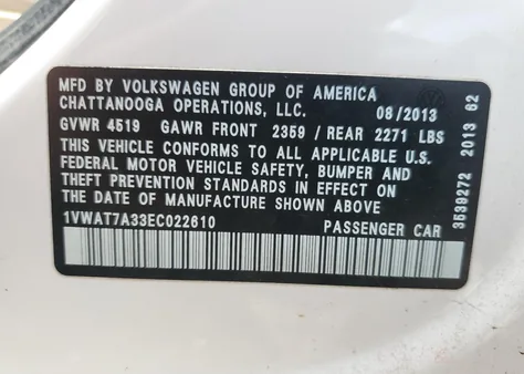 1VWAT7A33EC022610